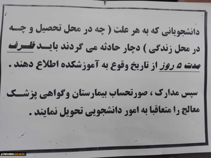 دانشجویان حادثه دیده