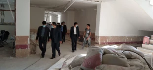 بازدید معاون استاندار و فرماندار ویژه لارستان از روند اجرایی تکمیل خوابگاه خیر ساز آموزشکده فنی  6