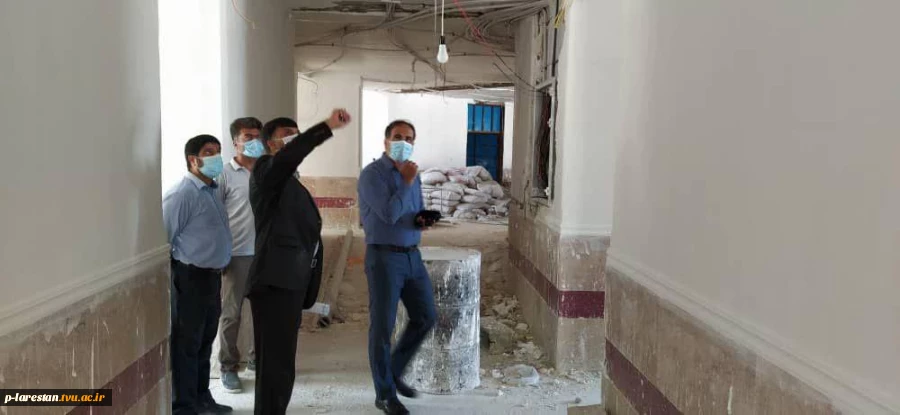 بازدید رئیس دفتر نماینده ی  مردم در مجلس شورای اسلامی از پروژه ی خوابگاه آموزشکده فنی لارستان 2