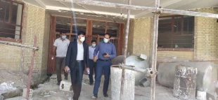 بازدید رئیس دفتر نماینده ی  مردم در مجلس شورای اسلامی از پروژه ی خوابگاه آموزشکده فنی لارستان 3