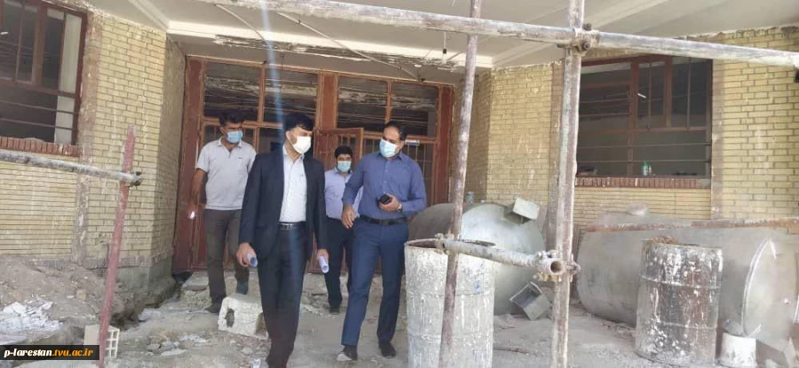 بازدید رئیس دفتر نماینده ی  مردم در مجلس شورای اسلامی از پروژه ی خوابگاه آموزشکده فنی لارستان 3