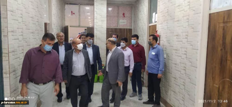 بازدید مدیر کل نظارت وارزیابی دانشگاه  به همراه رئیس دانشگاه فنی و حرفه ای  استان فارس از آموزشکده ی لارستان 4