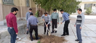 احیا فضای سبز آموزشکده به مناسبت روز درختکاری 3