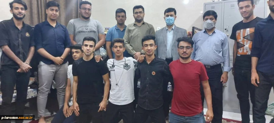 حضور ریاست آموزشکده به همراه استاد مشاور روانشناسی در خوابگاه دانشجویان آموزشکده فنی لارستان 5