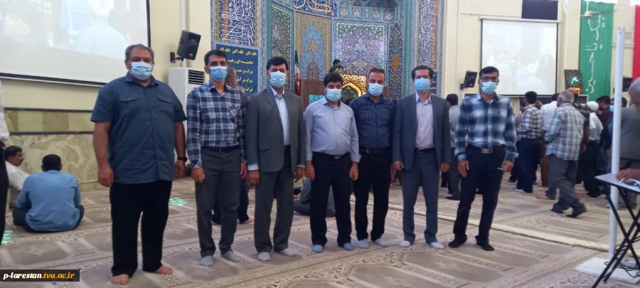 سخنرانی ریاست آموزشکده فنی لارستان پیش از خطبه‌های نماز جمعه  2
