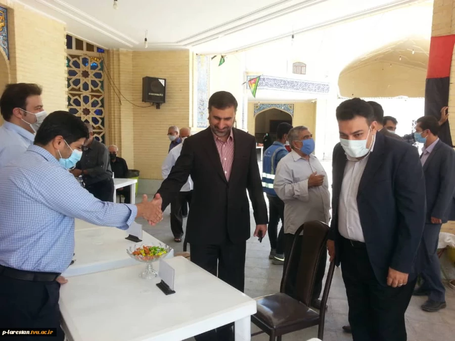 سخنرانی ریاست آموزشکده فنی لارستان پیش از خطبه‌های نماز جمعه  2