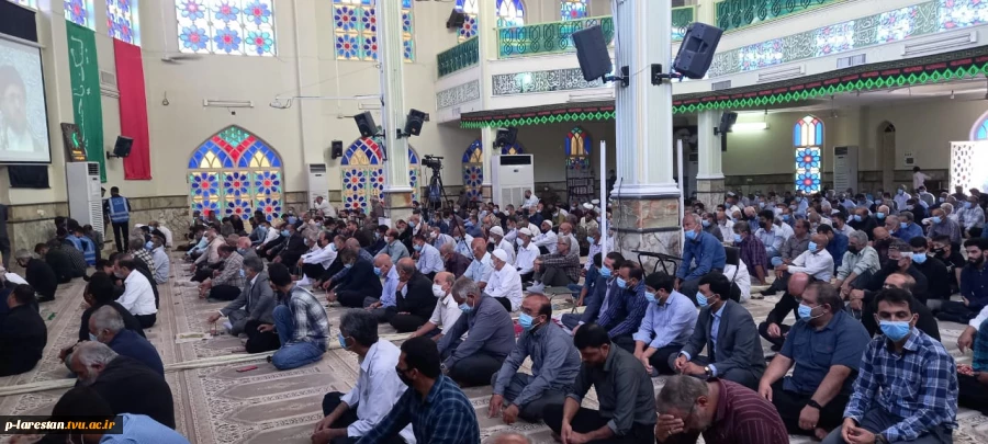 سخنرانی ریاست آموزشکده فنی لارستان پیش از خطبه‌های نماز جمعه  3