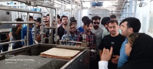 بازدید علمی دانشجویان از شرکت صنعتی تولیدی لبنیات قنبرزاده لارستان 8