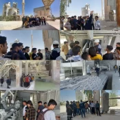 اردوی راهیان پیشرفت دانشجویان و بازدید از خط تولید کارخانه سیمان لارستان 2