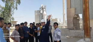 اردوی راهیان پیشرفت دانشجویان و بازدید از خط تولید کارخانه سیمان لارستان 3