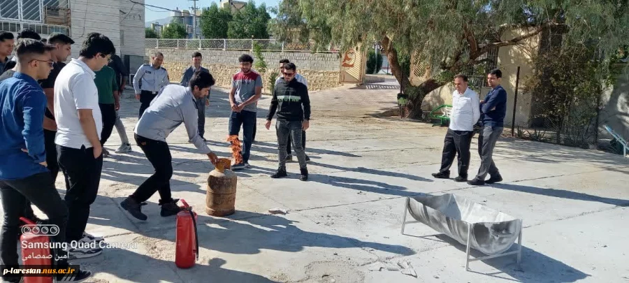 برگزاری دوره آموزش کوتاه مدت پیشگیری از آتش سوزی  و اطفاء حریق  در دانشگاه ملی مهارت واحد لارستان  5