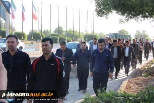 حضور جمعی از کارکنان دانشگاه ملی مهارت واحد لارستان در پویش  " سلامتی را قدم بزن" 
 2