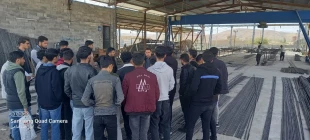 اردوی راهیان پیشرفت دانشجویان دانشگاه ملی مهارت لارستان و بازدید از تنها شرکت تولید تیر برق در جنوب استان فارس  2