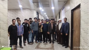 دیدار سرزده و صمیمانه ریاست و جمعی از کارکنان دانشگاه ملی مهارت واحد لارستان با  دانشجویان خوابگاهی  2