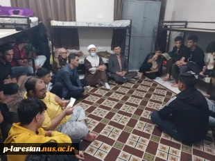 دیدار سرزده و صمیمانه ریاست و جمعی از کارکنان دانشگاه ملی مهارت واحد لارستان با  دانشجویان خوابگاهی  4