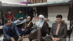 دیدار سرزده و صمیمانه ریاست و جمعی از کارکنان دانشگاه ملی مهارت واحد لارستان با  دانشجویان خوابگاهی  5