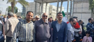 گزارش تصویری از حضور جمعی از اساتید و کارکنان آموزشکده پسران لارستان در راهپیمایی22 بهمن 1404 5