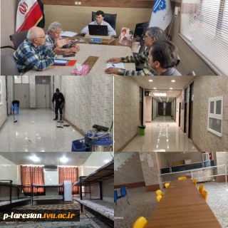 آماده سازی کلاس ها ، خوابگاهها و سلف سرویس دانشجویان آموزشکده ملی مهارت لارستان